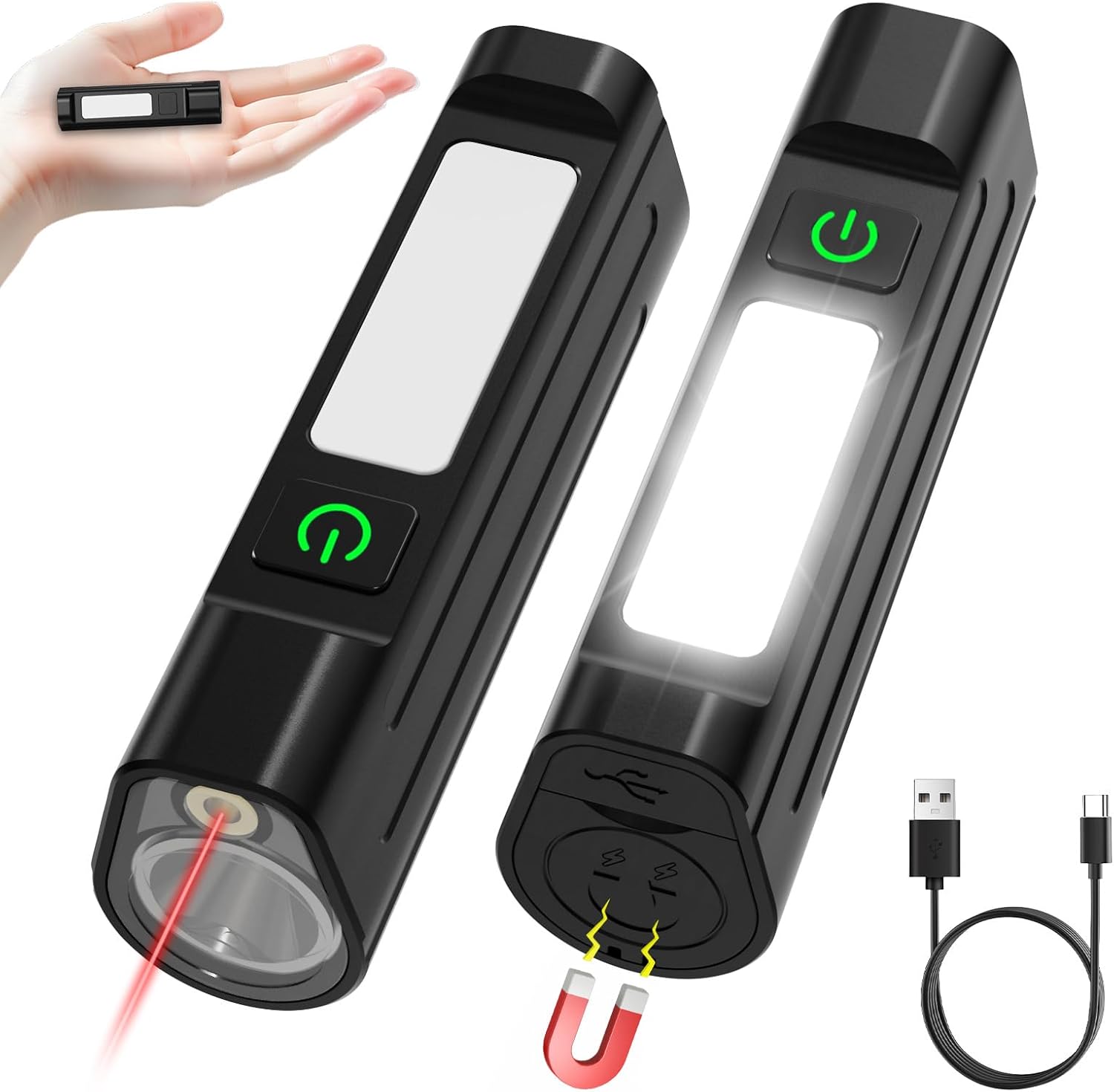 Cycling To Work - ポータブル LED 懐中電灯防水フロント警告作業灯タイプ C 充電 MTB