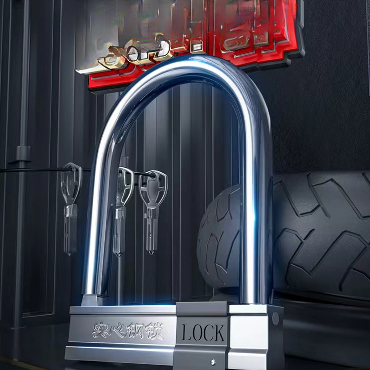 U Lock Heavy Duty - ガラスドアu字型パスワードロック店、両開きドアオフィス機械、せん断防止、耐パンク性拡張ウェアプラグロック