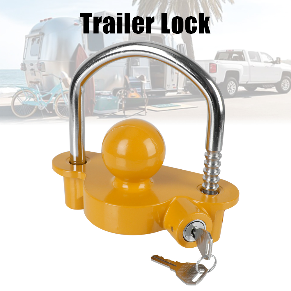 U Lock Heavy Duty - 牽引ボールセキュリティ盗難防止トレーラーカプラーヒッチロック U 字型ユニバーサル高耐久調整可能
