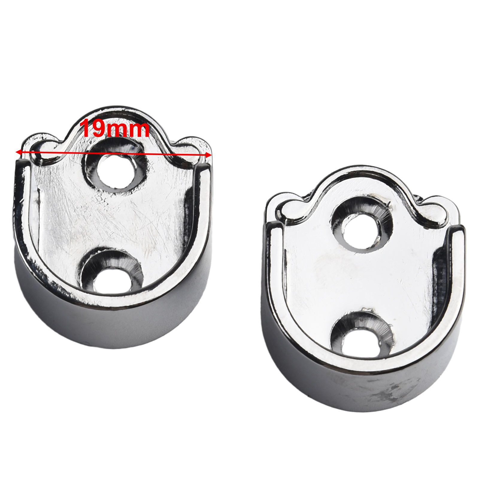 U Lock Heavy Duty - ステンレス鋼ロッドソケット,ワードローブブラケット,クローゼットロッド,サポート,u字型,ヘビーデューティー,19mm, 22mm, 25mm, 2個