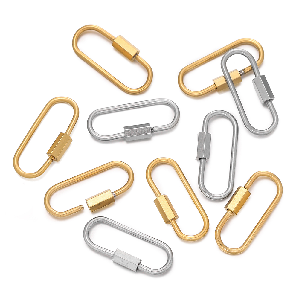 U Lock Heavy Duty - ステンレス製カラビナ,クイックリンクリング,頑丈,Dロック修理,ペットキーホルダー,屋外旅行用品,アクセサリー,5個