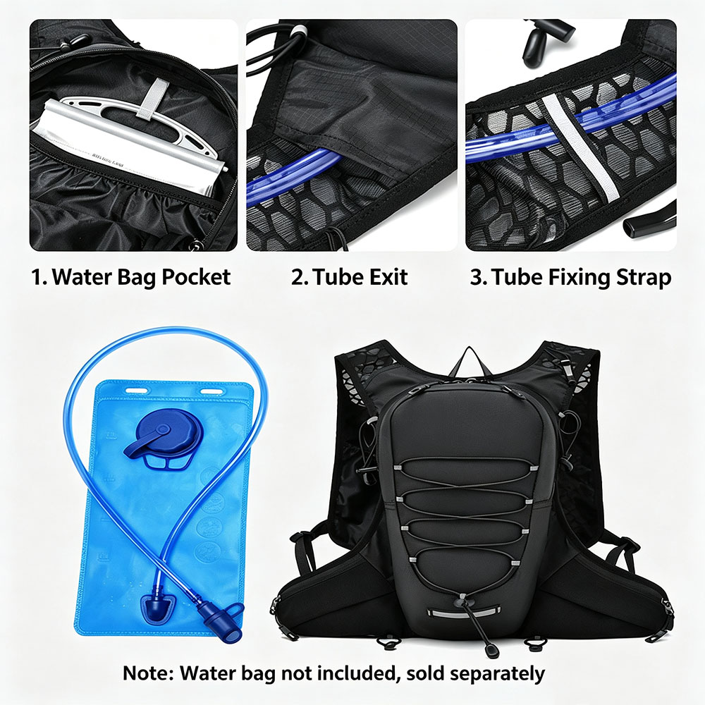 ハイドレーションランニングバックパック 軽量 防水 ハイキン - Reflective Vest Cycling のレビューと価格