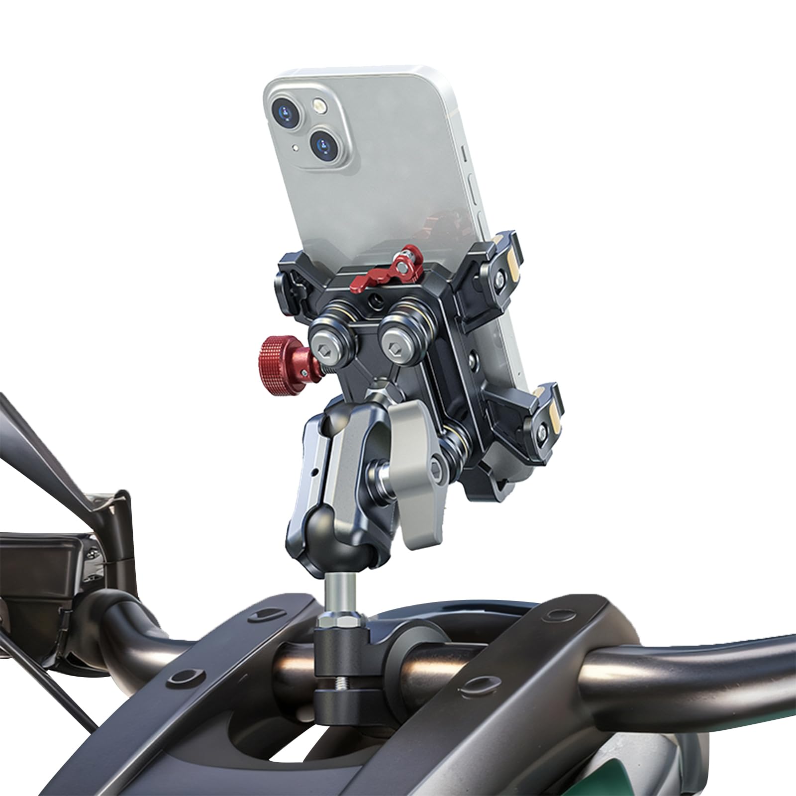 振動ダンパー付き高耐久オートバイ電話マウント、6.1インチ～ - U Lock Heavy Duty のレビューと価格