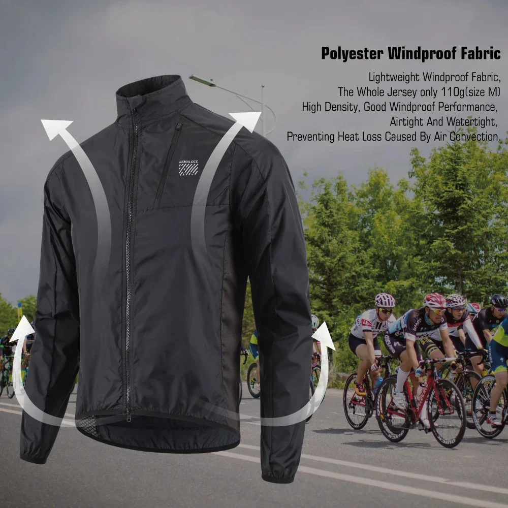KEMALOCE サイクリングジャケット防風男性 2026  - Cycling Commuter Jacket のレビューと価格