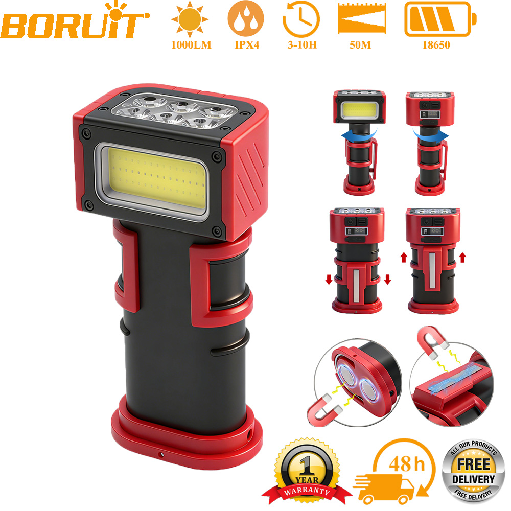 BORUiT COB LED ワークライト 1000LM T - Cycling To Work のレビューと価格