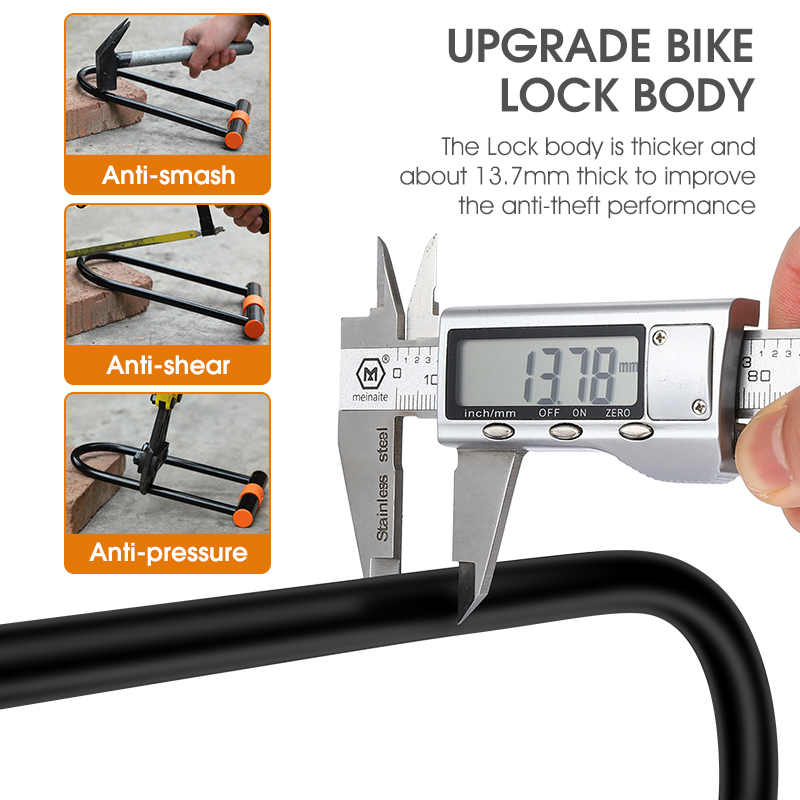 WEST BIKING 炭素鋼バイク U ロック盗難防止安全 - U Lock Heavy Duty のレビューと価格