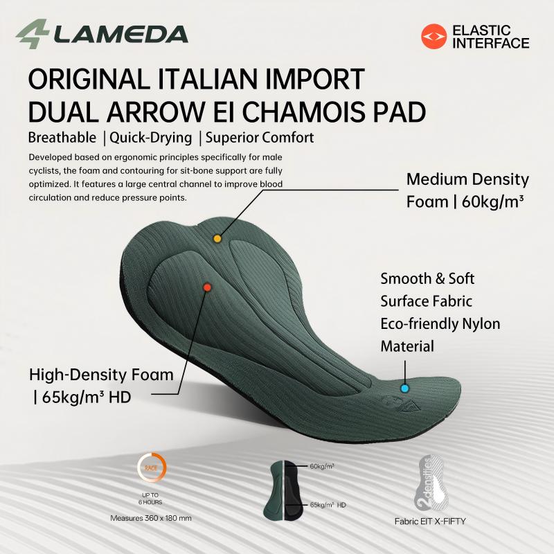 LAMEDA 新しいメンズ春夏ダブルアローパッド耐摩耗性サイ - Cycling Commuter Trousers のレビューと価格