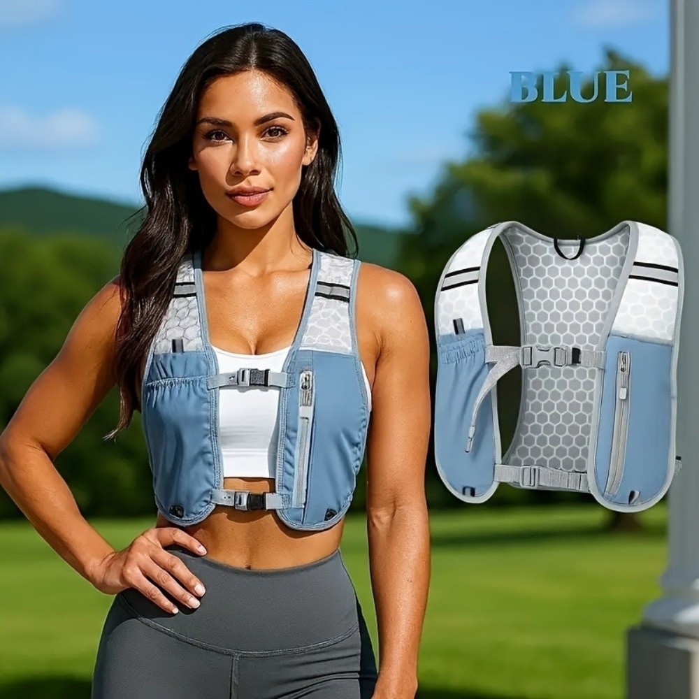 防水ナイロン製ランニングウォーターボトル収納ベスト、軽量、携 - Reflective Vest Cycling のレビューと価格