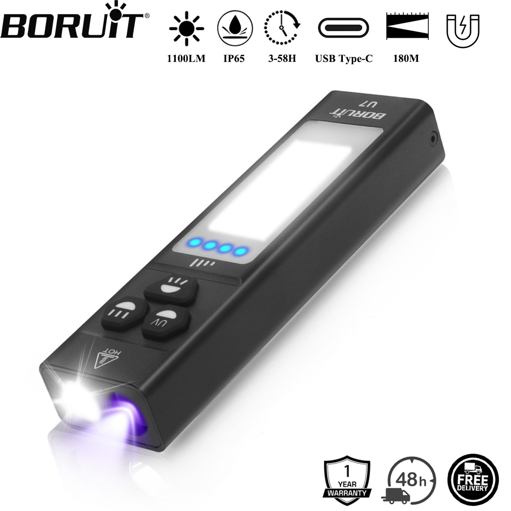 BORUiT U7 UV LED EDC懐中電灯 1100L - Cycling To Work のレビューと価格