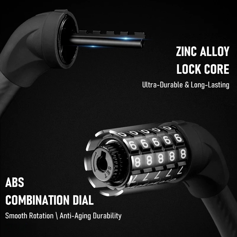 5桁コンビネーションバイクロック高耐久盗難防止キーレスロック - U Lock Heavy Duty のレビューと価格