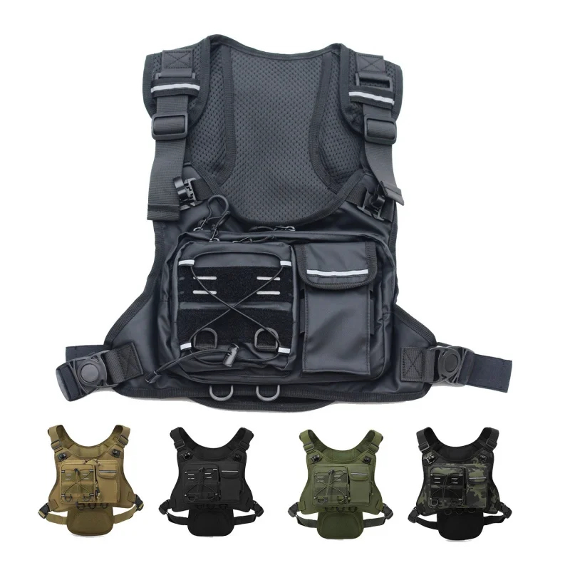 ​ 高品質タクティカルベストチェストバッグ、2Lウォーターブ - Reflective Vest Cycling のレビューと価格