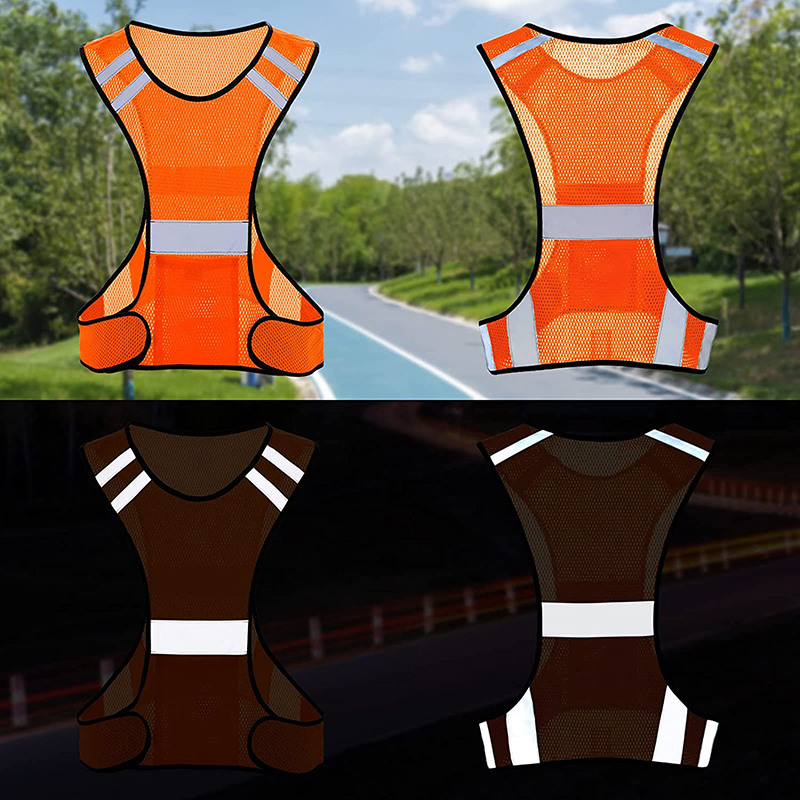視認性の高い蛍光メッシュ反射安全ベスト、通気性のある軽量保護 - Reflective Vest Cycling のレビューと価格