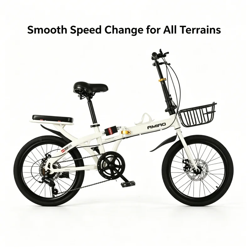 20 インチ超軽量折りたたみ自転車 7 スピードポータブル通 - Commuter Biking のレビューと価格